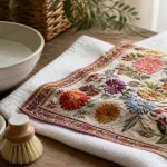 کاور مقاله مراقبت از پارچه سوزن‌دوزی